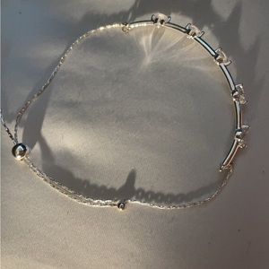 silver diamond bracelet